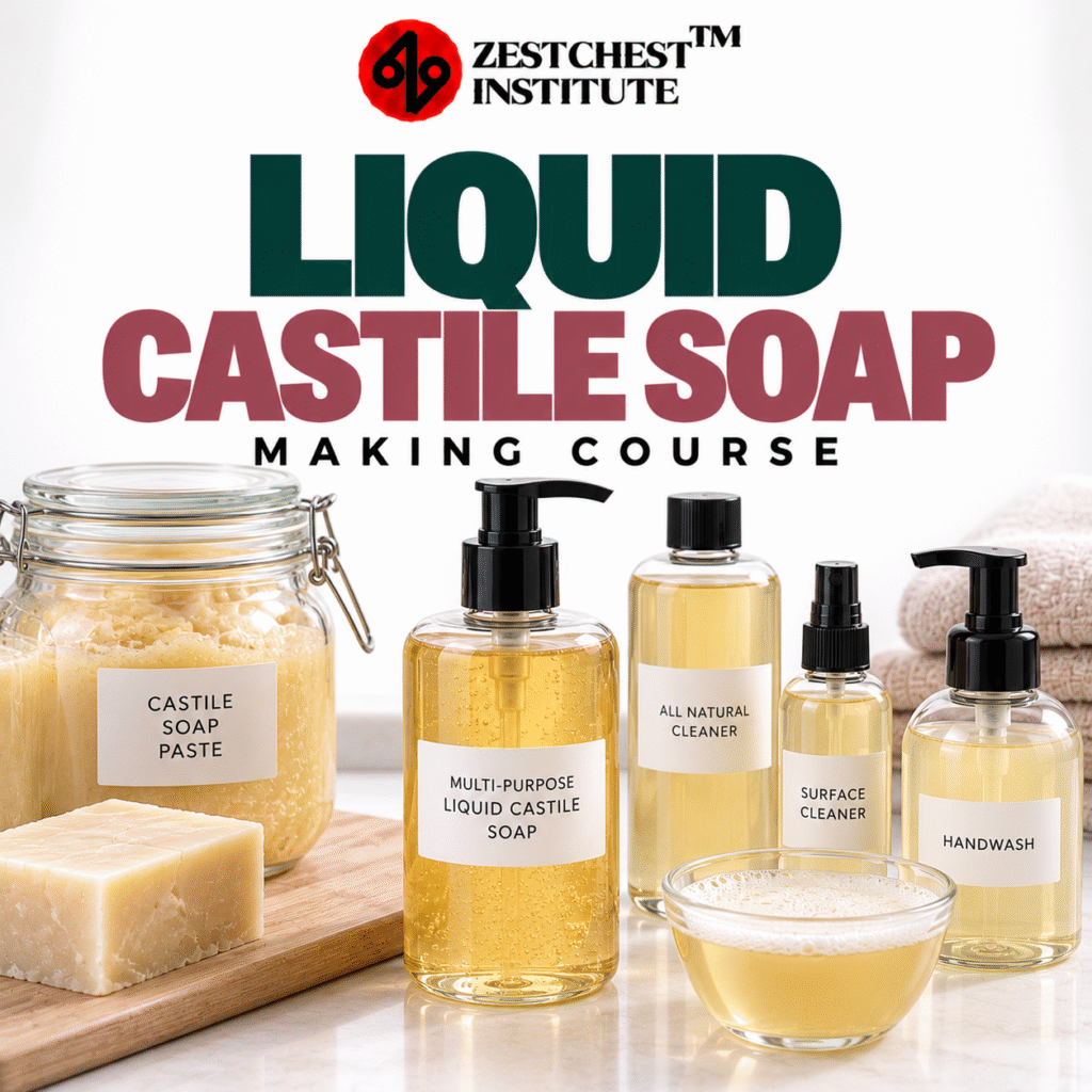 Liquid Castile Soap Making Course