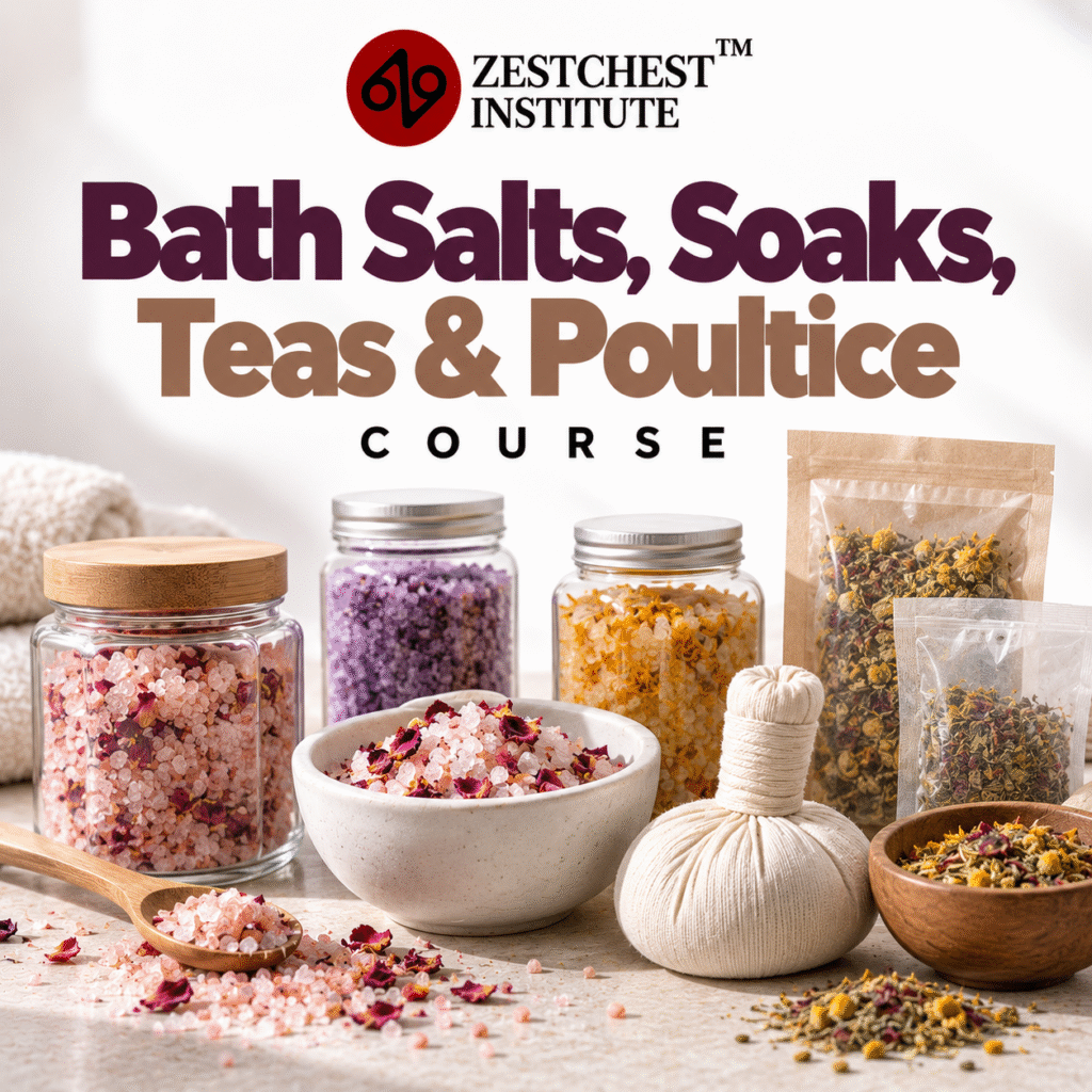 Bath Salts, Soaks, Teas & Poultice Course