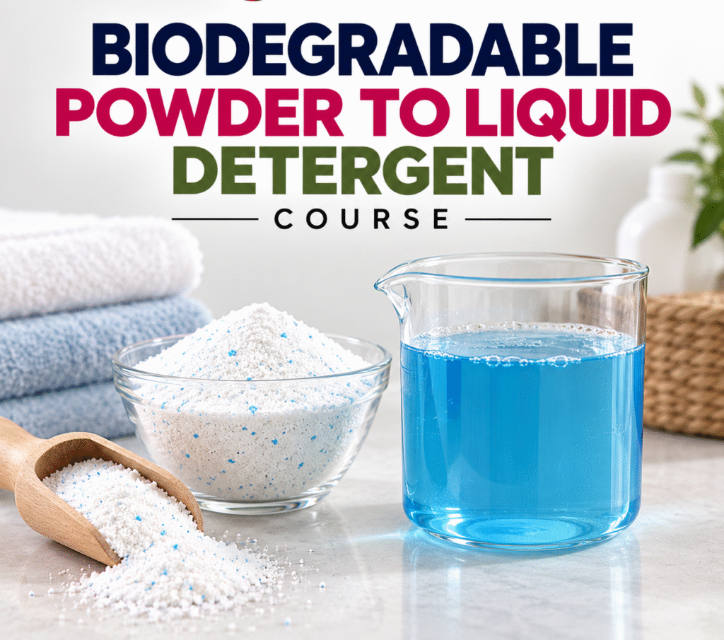 Biodegradable Powder To Liquid Detergent Course