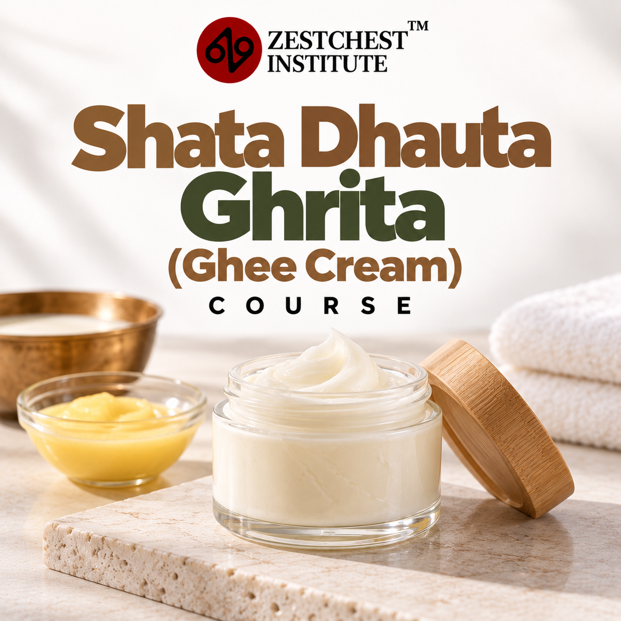 Shata Dhauta Ghrita (Ghee Cream) Course