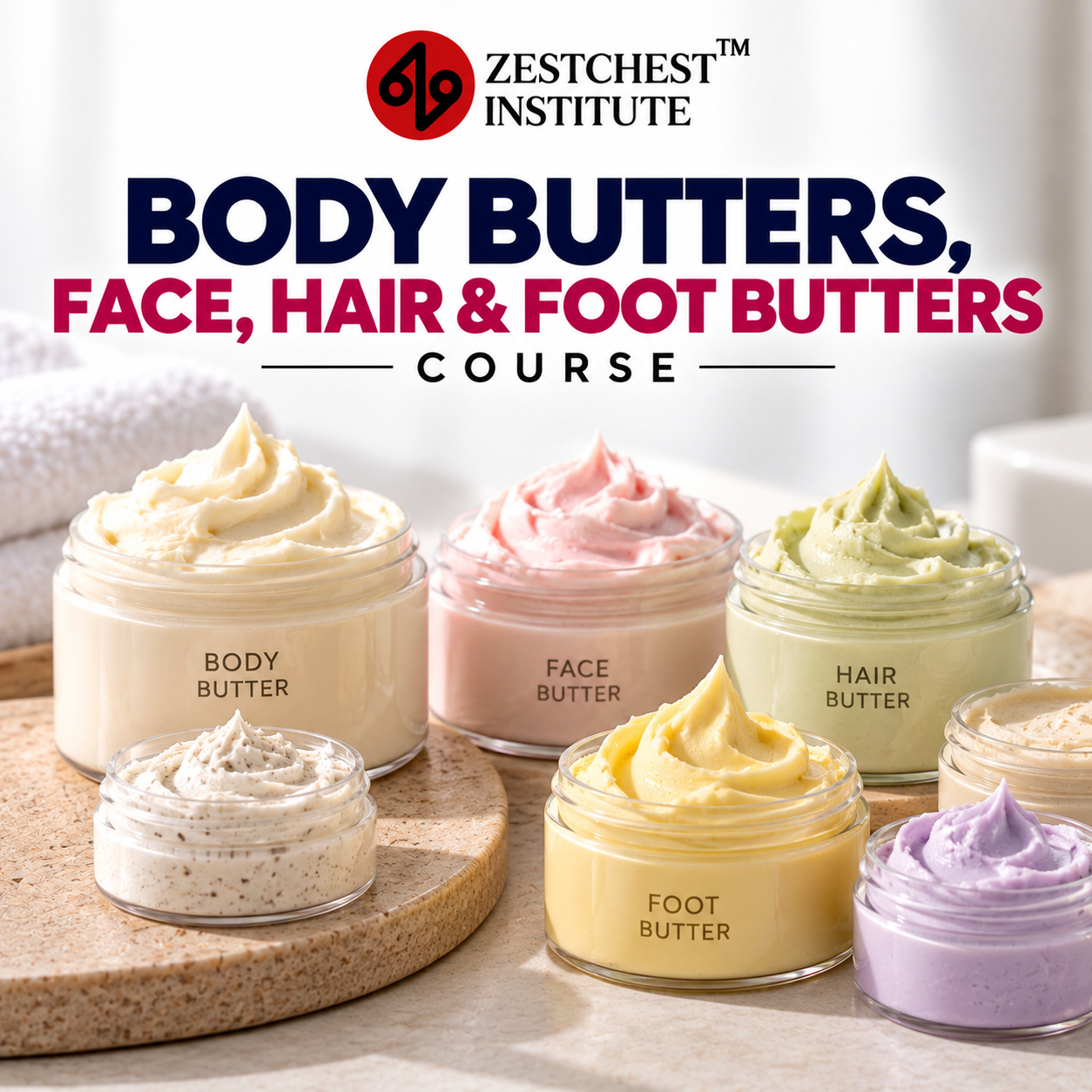 Body Butters,Face,Hair & Foot Butters Course