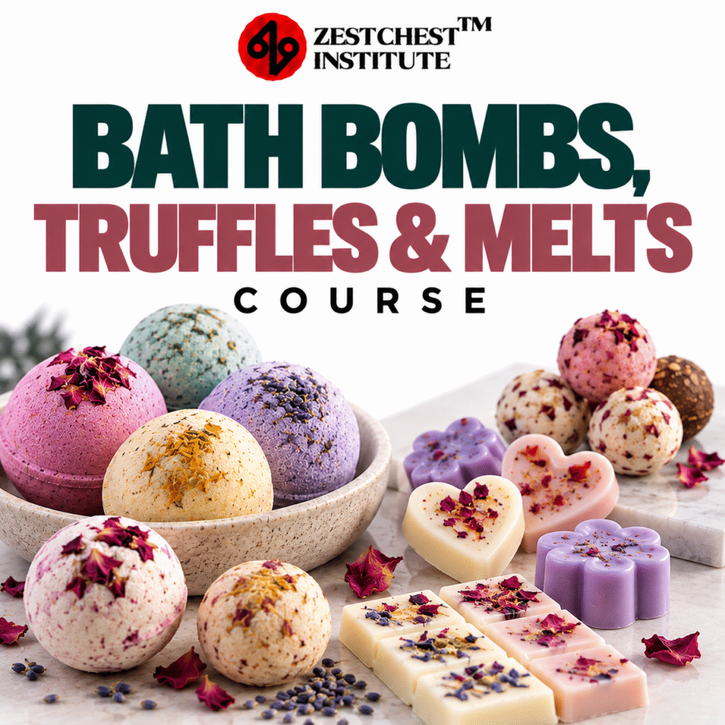 Bath Bombs, Truffles & Melts Course