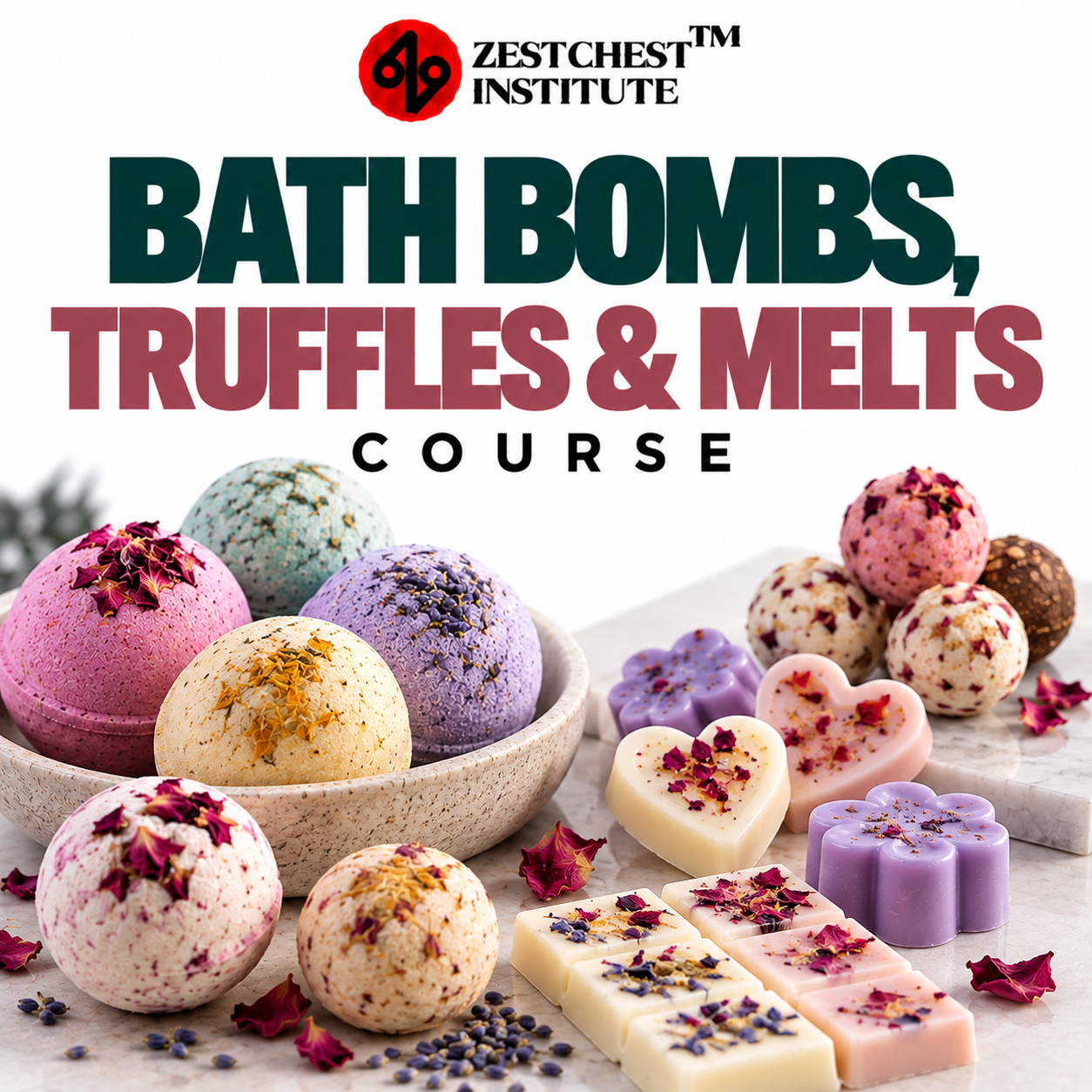 Bath Bombs, Truffles & Melts Course