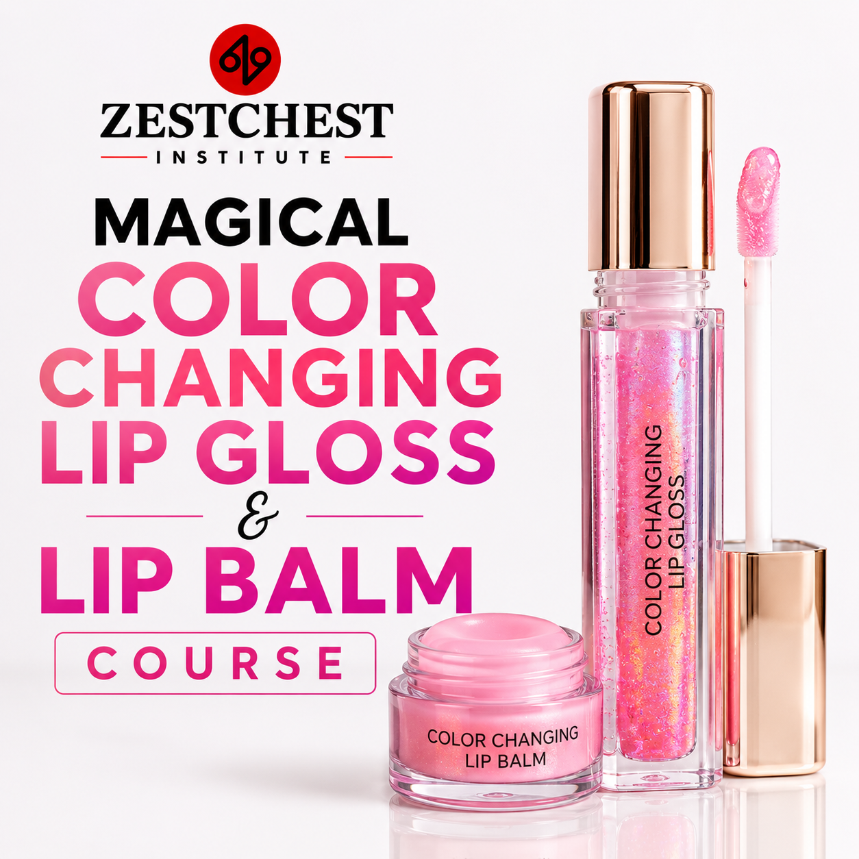 Magical Color Changing Lip Gloss & Lip Balm Course