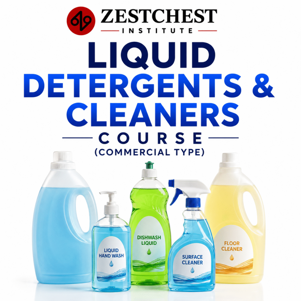 Liquid Detergents & Cleaners Course (commercial type)