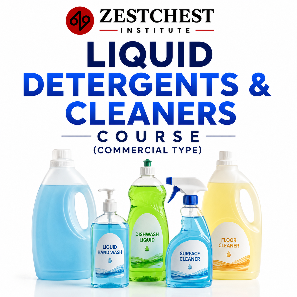 Liquid Detergents & Cleaners Course (commercial type)