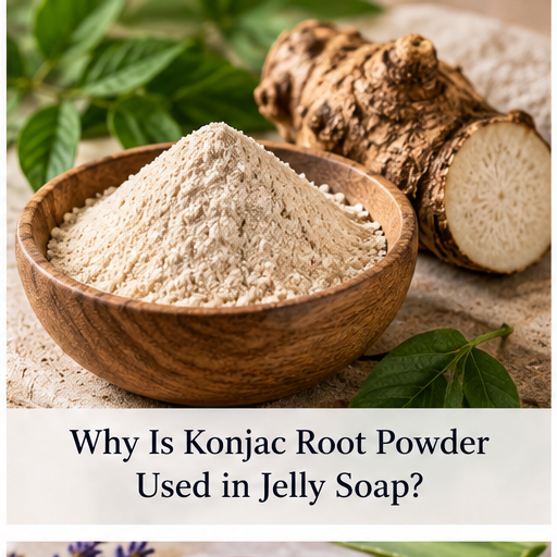 Why Is Konjac Root Powder Used in Jelly Soap?