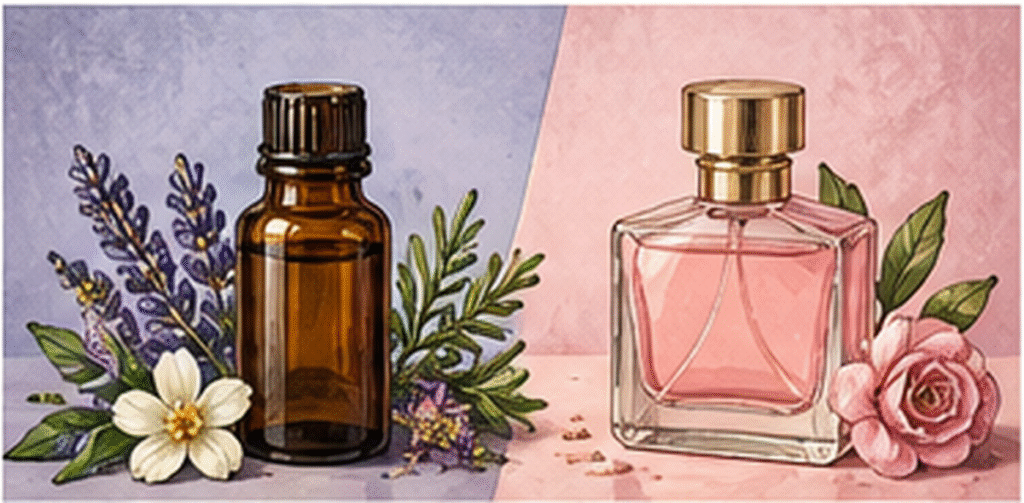 Essential oil and fragrance oil used for scenting cold process soap