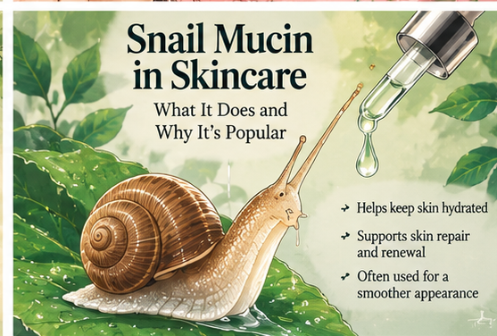 Snail mucin used as an animal-derived ingredient in Korean skincare