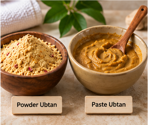 powder Ubtan vs paste Ubtan
