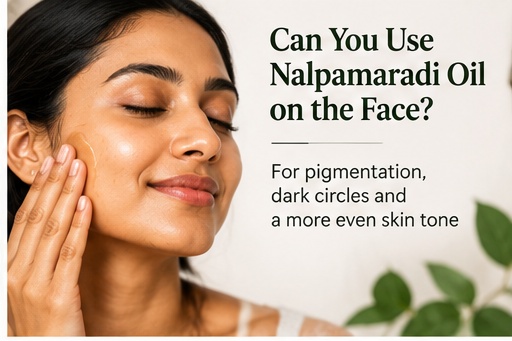Applying Nalpamaradi oil on the face
