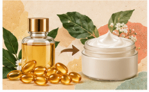 Vitamin E oil and concentrated vitamin E illustrating why ingredient form and concentration matter