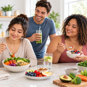 Healthy person focusing on digestive wellness without a weight-loss goal