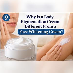 Body pigmentation cream vs face whitening cream comparison