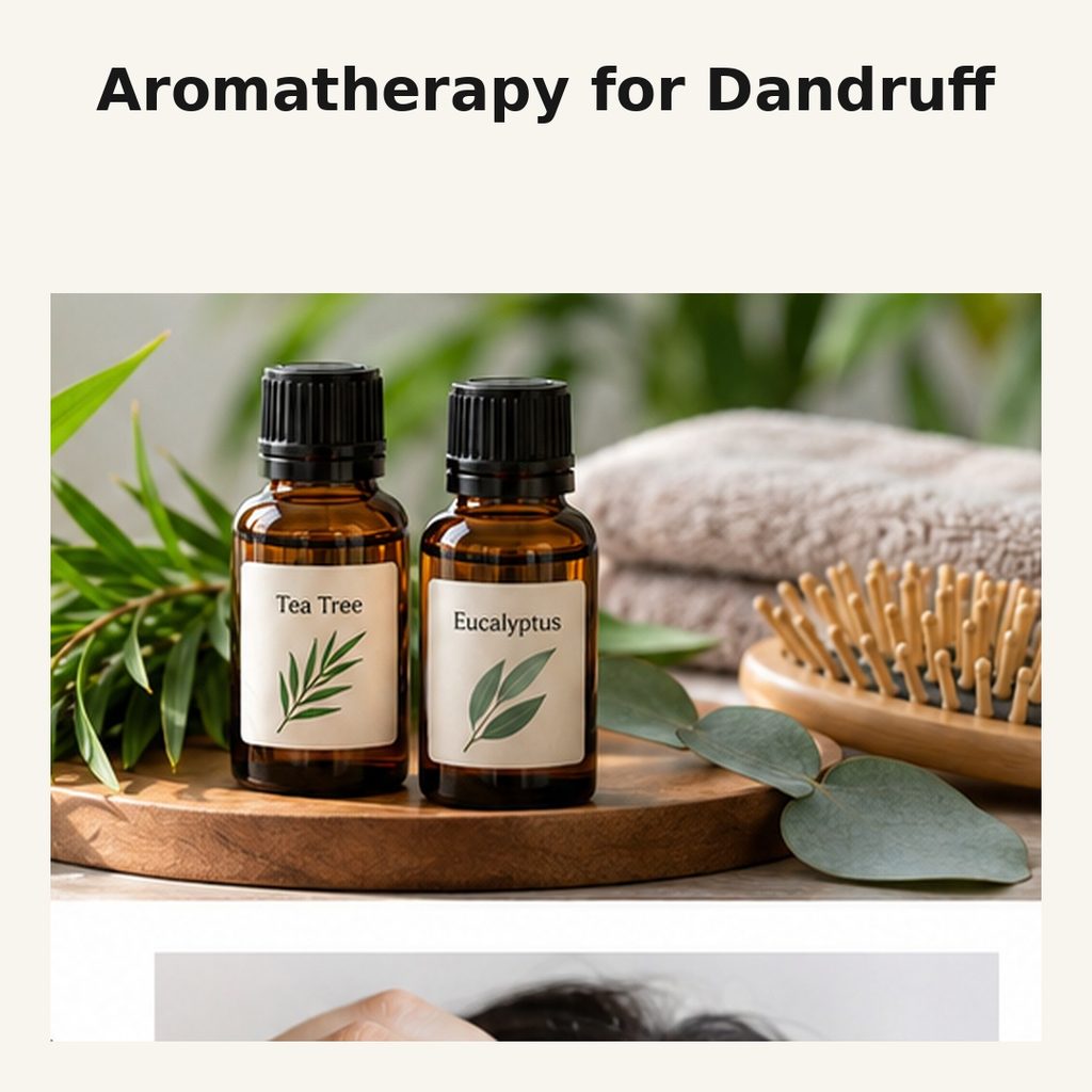 Essential oils used in aromatherapy for dandruff and scalp care