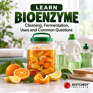 Bioenzyme learning guide covering fermentation, cleaning uses and household applications